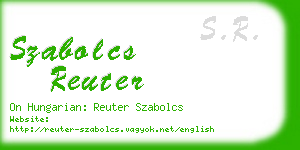 szabolcs reuter business card